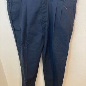 Edwards Blue Dress Pants with Straight-Leg Design